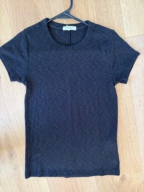 rag & bone Black Short-Sleeve Crewneck Tee